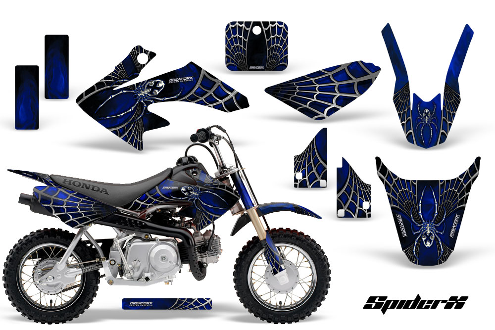 CRF 50 Graphics Kit SpiderX Blue Black